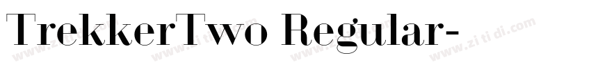 TrekkerTwo Regular字体转换
